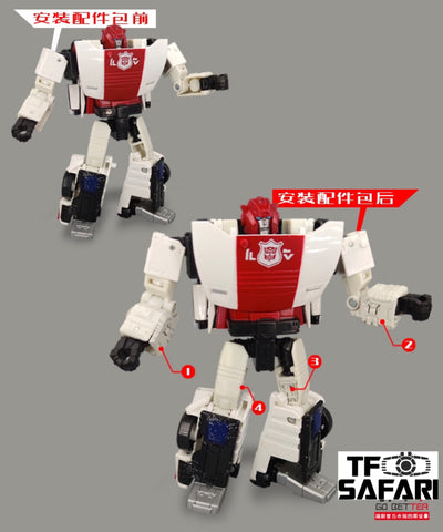 Go Better Studio GX-31 Arm & Hip Gap Covers for WFC Siege Sideswipe / Red Alert  Upgrade Kit