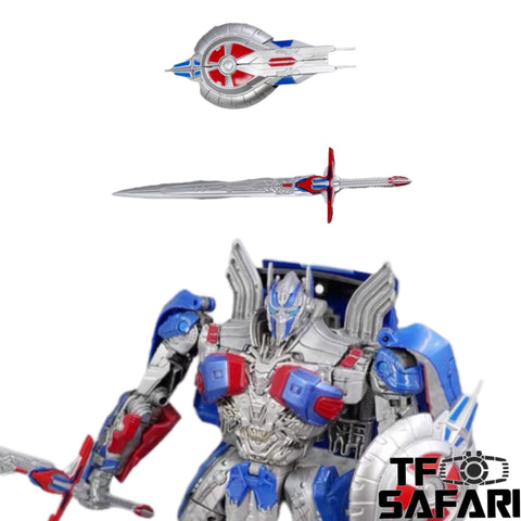 Dr.Wu DW-M08 Judgement Weapons 2 in 1 set (Sword & Shield) for Studio Series Voyager Optimus Prime Dr Wu Upgrade Kit