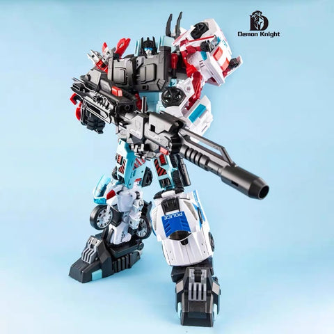 【Loose Pack】4th Party Demon Knight DK01-04 + D05 (DK06 / DK-06) Defensor Combiner Oversized Version (5 in 1, Set A + Set B) 45cm