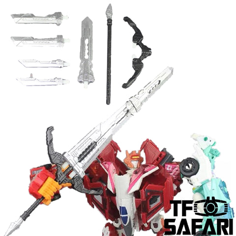 Matrix Workshop M-09B M09B Melee Weapon Set (Sword & Bow) for Female Autobots Combiner Orthia (Elita One, Moonracer, Lancer, Firestar, Greenlight ) Upgrade Kit