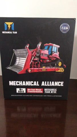 Mechanical Alliance Mechanical Team MT-01 MT01 Bulldozer (Rampage) MT-04 MT04 Crane（Hightower) (Oversized Studio Series ROTF Devastator )