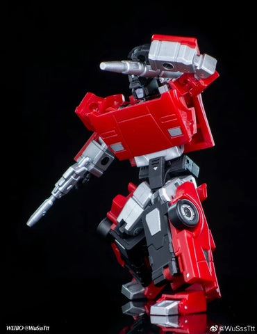 Magic Square MS-Toys MS-B07A MSB07A Red Cannon (Sideswipe) Metallic Version 9.5cm / 3.7"