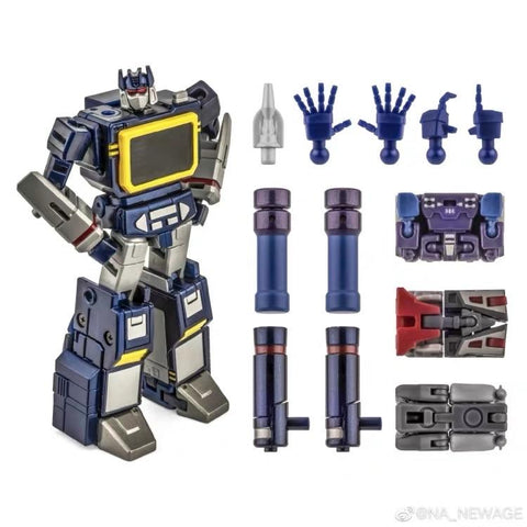 NA NewAge H21 H-21 Scaramanga ( Soundwave ) 4 in 1 pack New Age 9cm / 3.5"