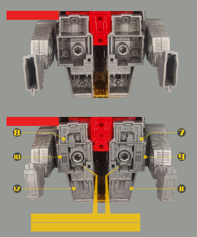 Go Better Studio GX36 GX-36 Gap Fillers for Studio Series 86 SS86 Slag Dinobot Upgrade Kit