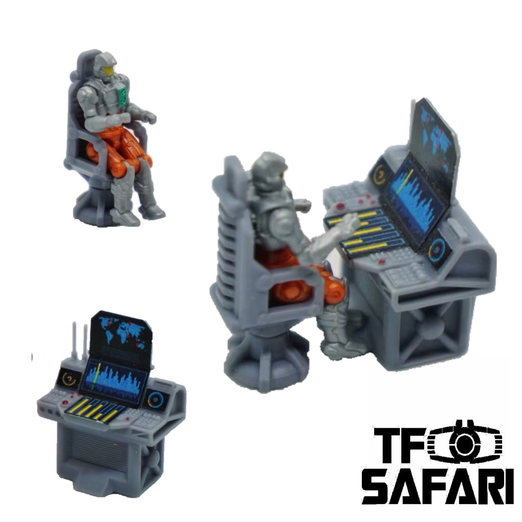 【Make-To-Order】FEITE FTDC-06 & FTDC-07 Swivel Chair & Control Panel for Dia-Nauts (Diaclone Personnels ) Diaclone Upgrade Kit