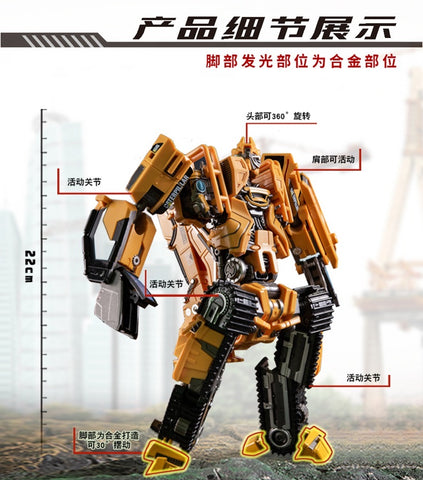 Mechanical Alliance Mechanical Team MT-02 MT02 Excavator (Scrapper) MT-03 MT03 Trailer（Long Haul) (Oversized Studio Series ROTF Devastator )