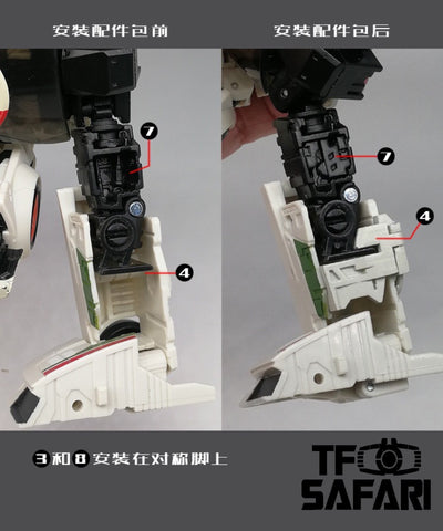 Go Better Studio GX-08 Uptrade Kit for WFC Earthrise Wheeljack ( Upgrade Kit+ Gap Fillers)