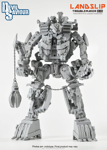 Devil Saviour (BombusBee) DS-05 Landslip of Trouble Maker ( Scrapper of ROTF Devastator Constructicons) 18cm / 7"