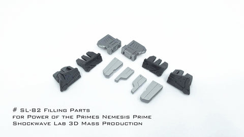 Shockwave Lab SL-82 SL82 Gap Fillers for POTP Power of the Prime  Nemesis Prime Upgrade Kit