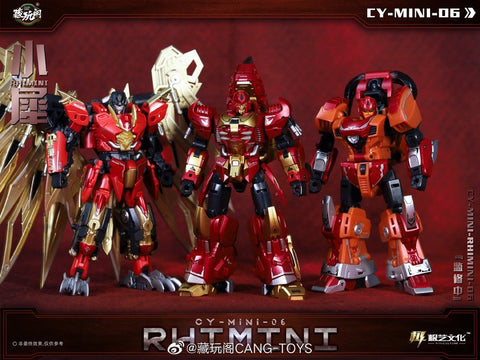 Cang Toys Cang-Toys CY-Mini06 CYMini06 Rhimini (Headstrong, Feral Rex) Predaking Combiner