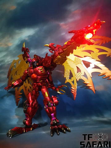 Jiangxing Metalbeast 01 JX-MB01 Winged Dragon (Transmetal 2 Megatron, Red Dragon) 30cm / 12"