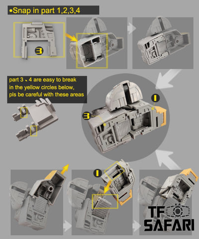 Go Better Studio GX44 GX-44 Gap Fillers for Studio Series 86 SS86 Sludge Dinobot Upgrade Kit