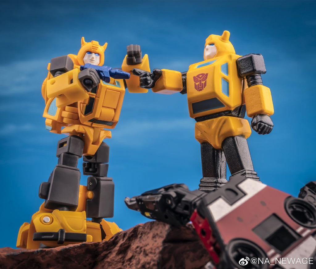 Transformers Newage Toys H25&H26 Bumblebee Cliffjumper Action