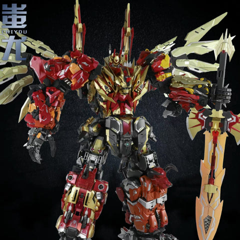 Cang Toys Cang-Toys CT-Chiyou-06 CT06 Hungerhino (Headstrong, Feral Rex) Predaking Combiner 23cm / 9"