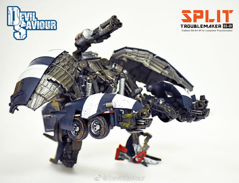 Devil Saviour (BombusBee) DS-01 Split of Trouble Maker (Mixmaster of ROTF Devastator Constructicons) 18cm / 7"