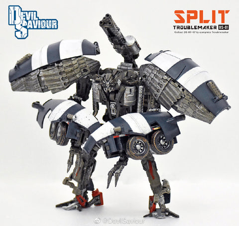 Devil Saviour (BombusBee) DS-01 Split of Trouble Maker (Mixmaster of ROTF Devastator Constructicons) 18cm / 7"