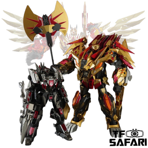 Cang Toys Cang-Toys CT-Chiyou-04 Kinglion (Razorclaw) CT-Chiyou-07 Dasirius 2 in 1 Set Predaking Combiner 23cm / 9"