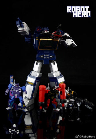 Robot Hero K-01 Pony (w/ Six Cassette Soldiers, Masterpiece MP-13 Soundwave) 25cm / 10"