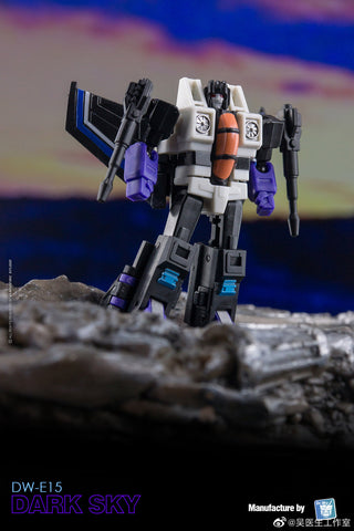 Dr.Wu & Mechanic Studio Extreme Warfare DW-E15 Dark Sky (Skywarp) / DW-E16 Sound Master (Blaster) Legends Class (Core Class) fit to Earthrise Titan Class 2 in 1 set 6cm / 4.6"