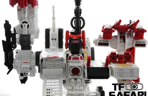 Before And After BA02 BA-02  Six Sigma ( Six-Gun ) w/ Slammer Japan Red Arm Version for LG / SDCC / IDW / MT Maketoys Metroplex 30cm