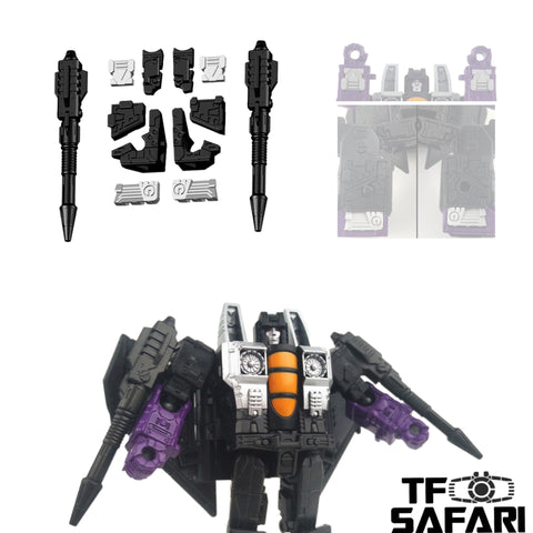 Shockwave Lab SL-139 SL139 Gap Fillers & Null-rays for Legacy Core Class Skywarp Upgrade Kit