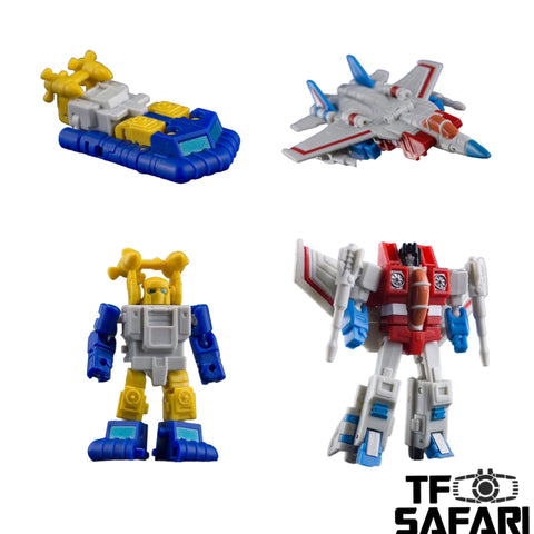 Dr.Wu & Mechanic Studio Extreme Warfare DW-E09 Spray Drift (Seaspray) / DW-E10 Star Fear (Starscream) Legends Class (Core Class) fit to Earthrise Titan Class 2 in 1 set 6cm / 4.6"