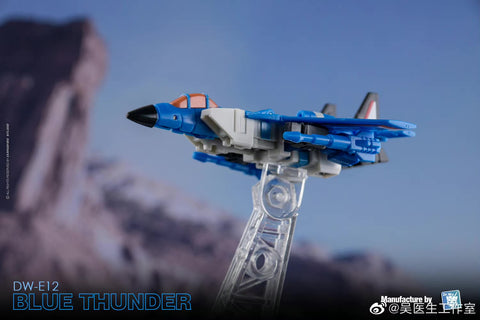 Dr.Wu & Mechanic Studio Extreme Warfare DW-E12 Blue Thunder  (Thundercracker) / DW-E13 Sky Glider (Powerglide) Legends Class (Core Class) fit to Earthrise Titan Class 2 in 1 set 6cm / 4.6"