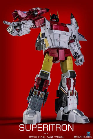 Zeta Toys ZB-06 ZB06 Superitron / Kronos Combiner ( Aerialbots , Superion) Metallic Version Gift Set of 5 Figures 55cm (22")