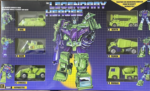 NA NewAge H34EX H-34EX Hephaestus (G1 Devastator) Toy Color Version 7 in 1 set New Age