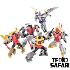 DX9 Toys War in Pocket Dinobots 5 in 1 Gift Set 10cm / 4