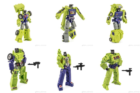 NA NewAge H34EX H-34EX Hephaestus (G1 Devastator) Toy Color Version 7 in 1 set New Age