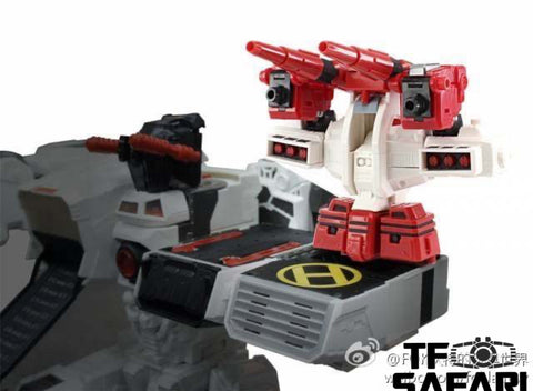 Before And After BA02 BA-02  Six Sigma ( Six-Gun ) w/ Slammer US Black Arm Version for LG / SDCC / IDW / MT Maketoys Metroplex 30cm