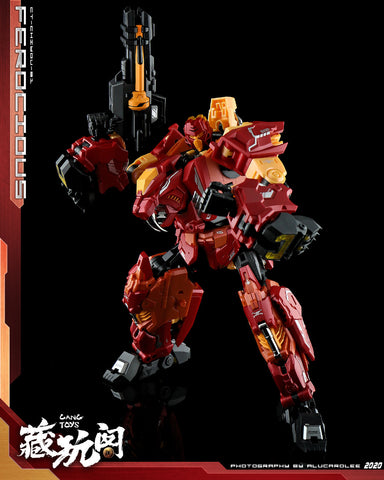 【Pre-Order】Cang Toys Cang-Toys CT-Chiyou-01 Ferocious (Rampage, Feral Rex) Predaking Combiner 23cm / 9"
