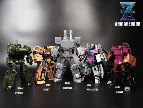 Zeta Toys ZA01-05 Armageddon Combiner ( Combaticons, Bruticus) Full Set of 5 Figures 55cm (22")