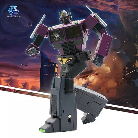 Transform Element TE-01E TE01E Masterpiece Optimus Prime (MP Size, MP-10SG MP10SG ) Shattered Glass SG Version (Purple) 23cm / 9"