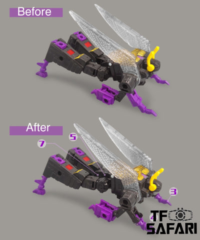 Go Better Studio GX39A GX-39A（GB1051 GB-1051） Gap Fillers & Replacement Arm Parts for Generations Legacy Insecticon Kickback Upgrade Kit