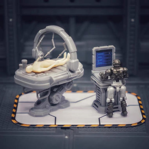 【Make-To-Order】FEITE FTDC-10 & FTDC-11 Medical Capsule Cabin & Bed for Diaclone Pilot Diaclone Upgrade Kit