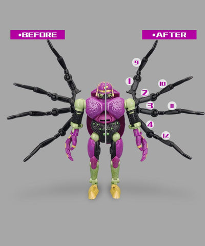Go Better Studio GX42 GX-42（GB-1056 GB1056）Gap Fillers for Generations Legacy Predacon Tarantulus Upgrade Kit