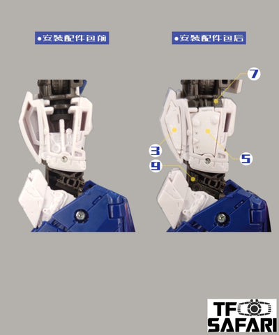 Go Better Studio GX35A GX-35A GX35B GX-35B Upgrade Kit & Gap filler for Studio Series SS83 Bumblebee Movie Soundwave & Ravage Upgrade Kit