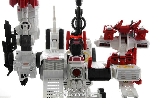 Before And After BA02 BA-02  Six Sigma ( Six-Gun ) w/ Slammer Japan Red Arm Version for LG / SDCC / IDW / MT Maketoys Metroplex 30cm