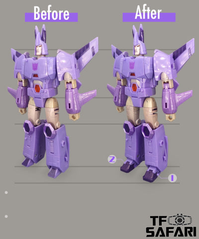 Go Better Studio GX37 GX-37 Gap Fillers & Replacement Feet for WFC Kingdom Cyclonus Upgrade Kit