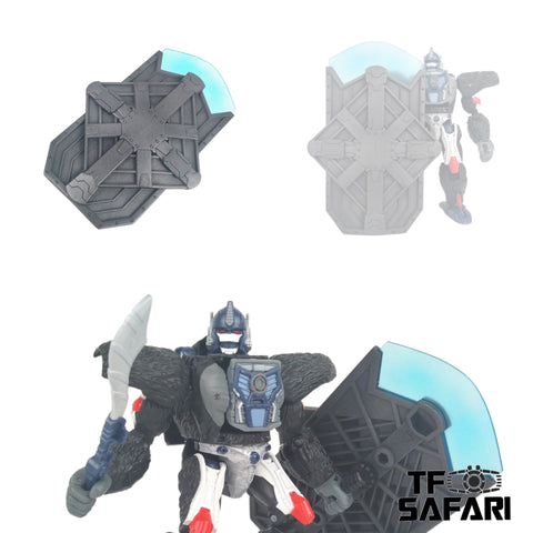 Shockwave Lab SL-117 SL117 Blast Shield for Kingdom Optimus Primal Upgrade Kit.