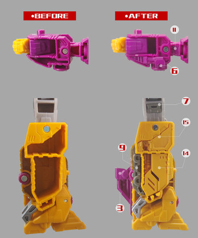 Go Better Studio GX-05WK GX05WK Uptrade Kit for Legacy Wreck 'N Rule Collection Comic Universe Wreckers Impactor ( Upgrade Kit+ Gap Fillers)