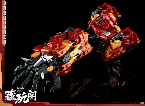 【Pre-Order】Cang Toys Cang-Toys CT-Chiyou-01 Ferocious (Rampage, Feral Rex) Predaking Combiner 23cm / 9"