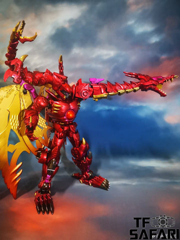 Jiangxing Metalbeast 01 JX-MB01 Winged Dragon (Transmetal 2 Megatron, Red Dragon) 30cm / 12"