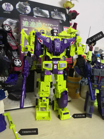 NB No-Brand IDW Combiner Wars CW Devastator 6 in 1 Set (Minified Non-Official Version, No Box) 32cm / 12.5"