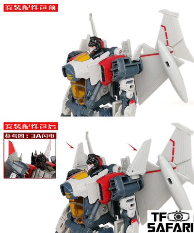 Go Better Studio GX-13 Gap Filler and Arm Weapon for Studio Series SS65 Blitzwing Upgrade Kit