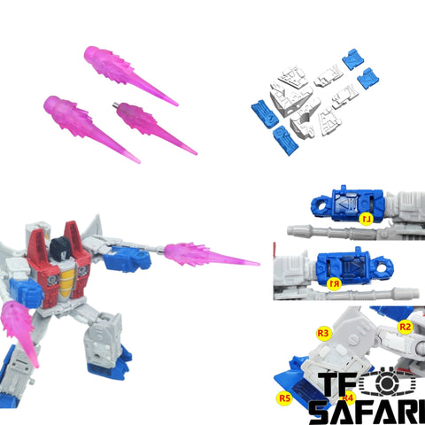 Shockwave Lab SL-106 SL106 the Fire effect & Gap fillers for WFC Kingdom Core Class Starscream Upgrade Kit