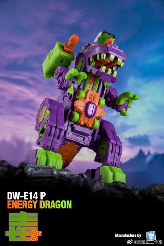 Dr.Wu & Mechanic Studio Extreme Warfare DW-E18B / DW-E18P  (DW-E14P, DW-E14B) Energy Dragon (Trypticon) Toxic Version / Black VersionDr Wu