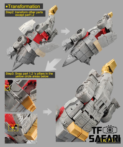 Go Better Studio GX44 GX-44 Gap Fillers for Studio Series 86 SS86 Sludge Dinobot Upgrade Kit